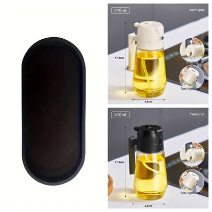 Botella pulverizadora de aceite 470 ml sin BPA — Rocía