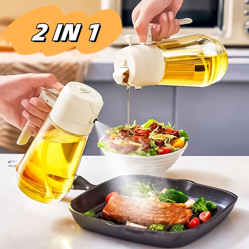 Pulverizador de aceite de oliva 2 en 1 Rocía para air fryer