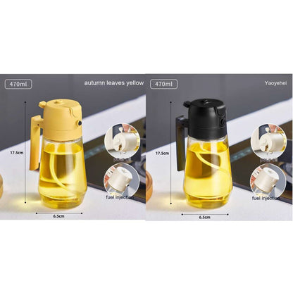 Spray de aceite recargable para cocina saludable — Rocía