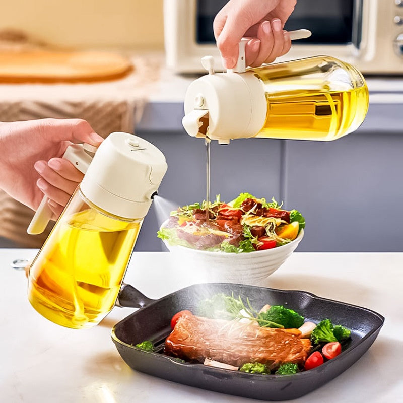 Pulverizador de aceite de oliva 2 en 1 Rocía para air fryer