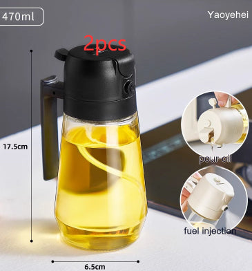 Pulverizador de aceite de oliva 2 en 1 Rocía para air fryer